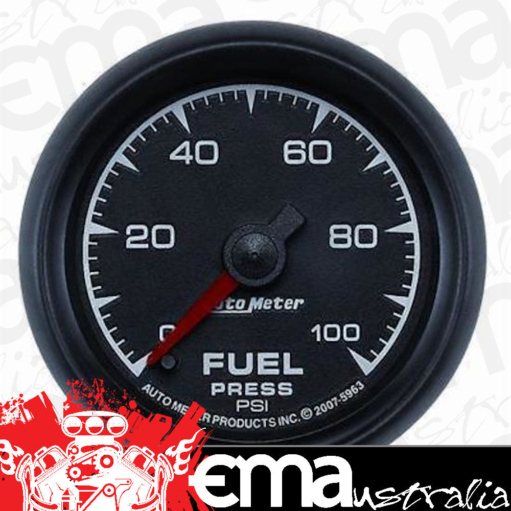 AutoMeter AU5963 ES 2-1/16" Mech Fuel Pressure Gauge 0-100 PSI