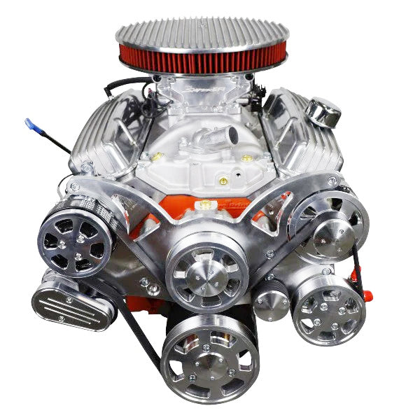 BluePrint BP38318CTFKV Chev SB 383 CI Stroker Crate Engine Dressed Longblock w/ Carb