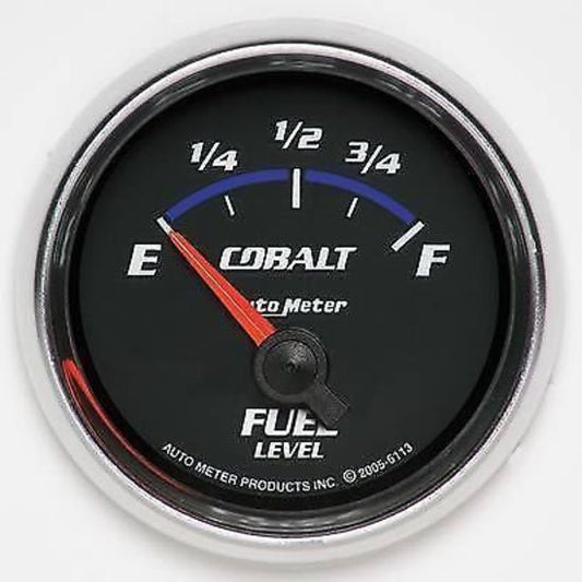 AutoMeter AU6113 Cobalt 2-1/16" Elec 0-90 OHMS Fuel Level Gauge Au 6113