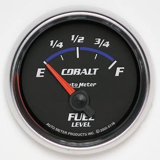 AutoMeter AU6116 Cobalt 2-1/6" Elec Fuel Level Gauge 240-33 OHMS