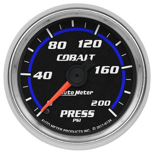 AutoMeter Cobalt Series 2-1/16" Oil Pressure Gauge 100PSI