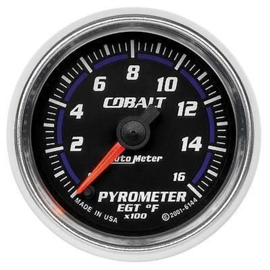 AutoMeter AU6144 Cobalt 2-1/16" Pyrometer 0-1600¶øF W/ Elecal Sender