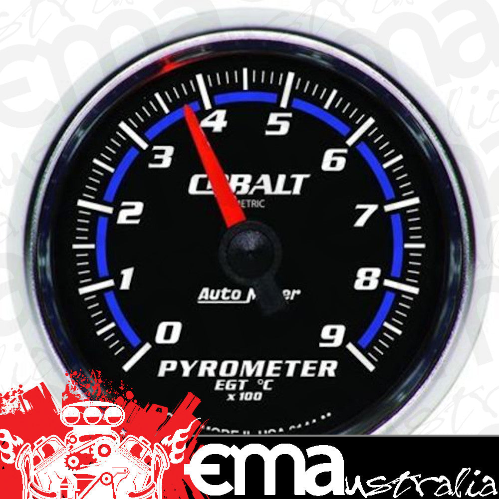 AutoMeter AU6144M Cobalt Pyrometer 0-900 Degrees C 2-1/16" Diameter Analog Electrical