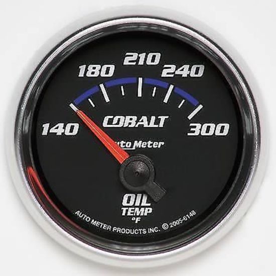 AutoMeter AU6148 Cobalt 2-1/6" Elec Oil Temperature Gauge 140-300 F