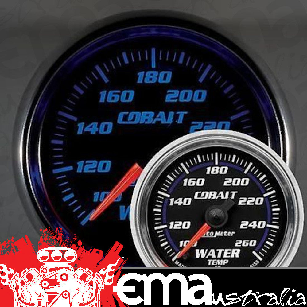 AutoMeter AU6155 Cobalt 2-1/6" Elecal Water Temperature Gauge 100-260¶øF