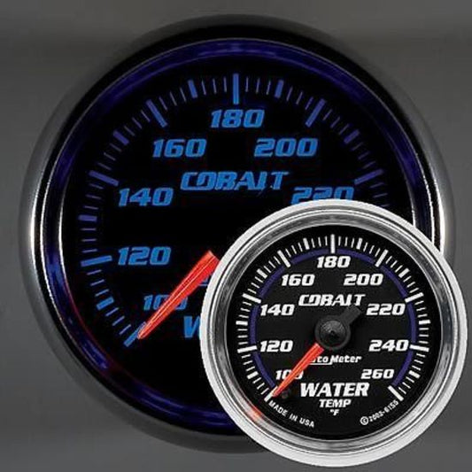 AutoMeter AU6155 Cobalt 2-1/6" Elecal Water Temperature Gauge 100-260¶øF