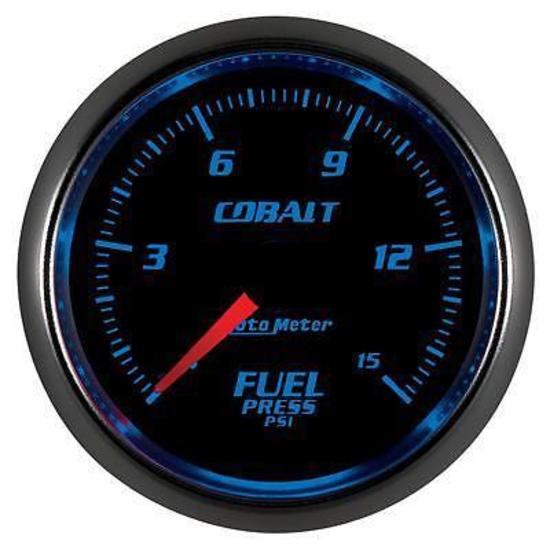 AutoMeter AU6162 Cobalt 2-1/6" Elec Fuel Pressure Gauge 0-15 PSI