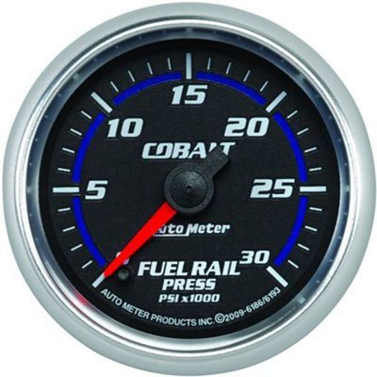AutoMeter AU6186 Cobalt Fuel Pressure Gauge 2-1/16" 0 - 30000 PSI Full Sweep