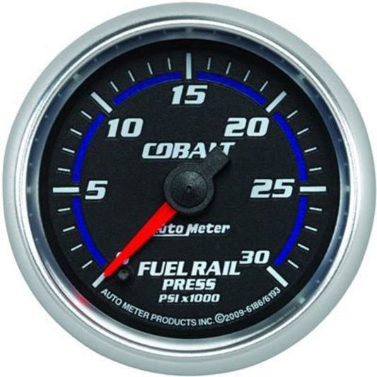 AutoMeter AU6186 Cobalt Fuel Pressure Gauge 2-1/16" 0 - 30000 PSI Full Sweep