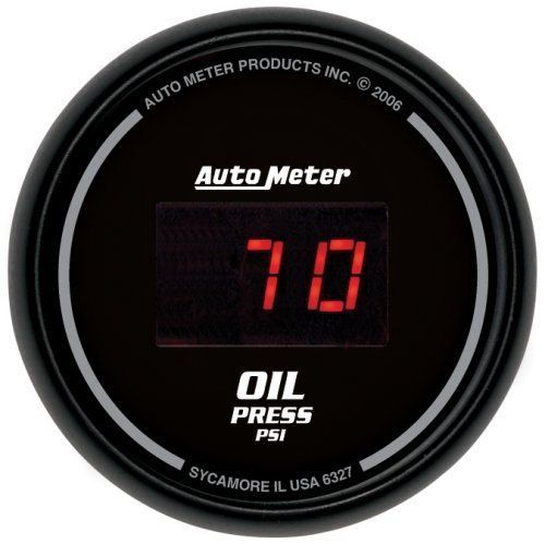 AutoMeter AU6327 Sport-Comp Digital 2-1/16" Oil Pressure Gauge 0-100 PSI