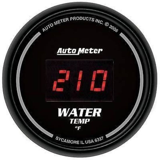 AutoMeter AU6337 Sport-Comp 2-1/16" Digital Water Temp Gauge 0-300¶øF + Sender