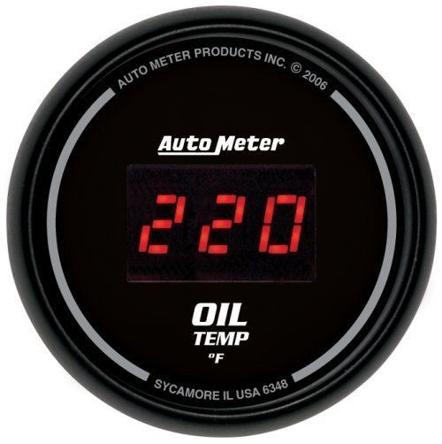 AutoMeter 6348 2-1/16" OIL TEMPERATURE, 0-340 F, SPORT-COMP DIGITAL