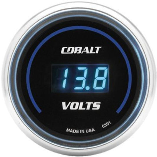 AutoMeter AU6391 Cobalt Voltmeter Gauge 2-1/16" Digital 8-19 Volts