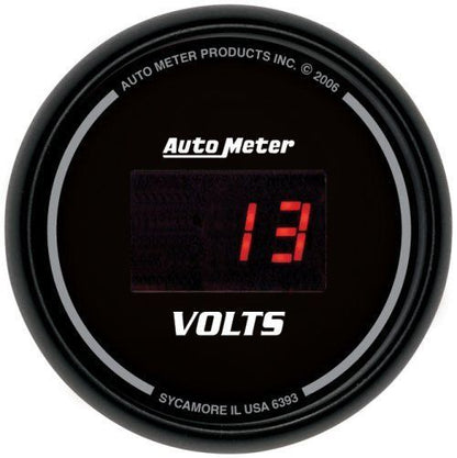 AutoMeter 6393 2-1/16" VOLTMETER, 8-18V, SPORT-COMP DIGITAL