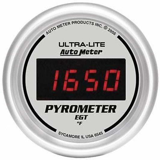 AutoMeter 6545 2-1/16" PYROMETER, 0-2000 F, ULTRA-LITE DIGITAL