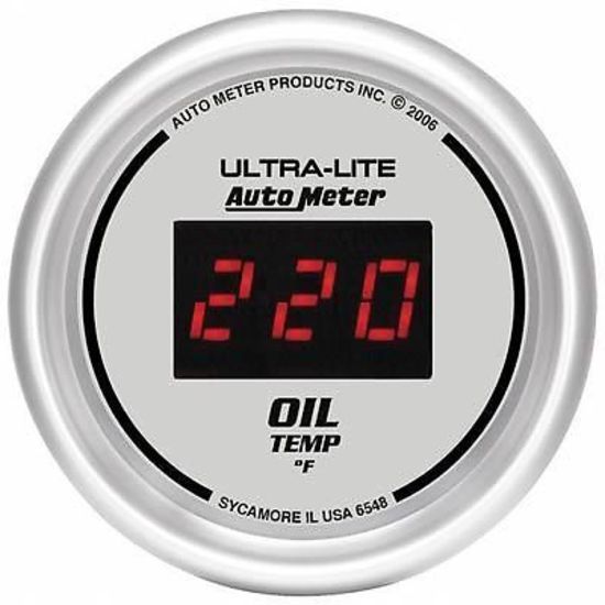 AutoMeter AU6548 Ultra-Lite Digital 2-1/16" Oil Temperature Gauge 0-400¶øF