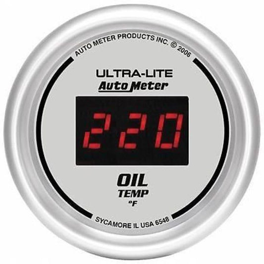 AutoMeter AU6548 Ultra-Lite Digital 2-1/16" Oil Temperature Gauge 0-400¶øF