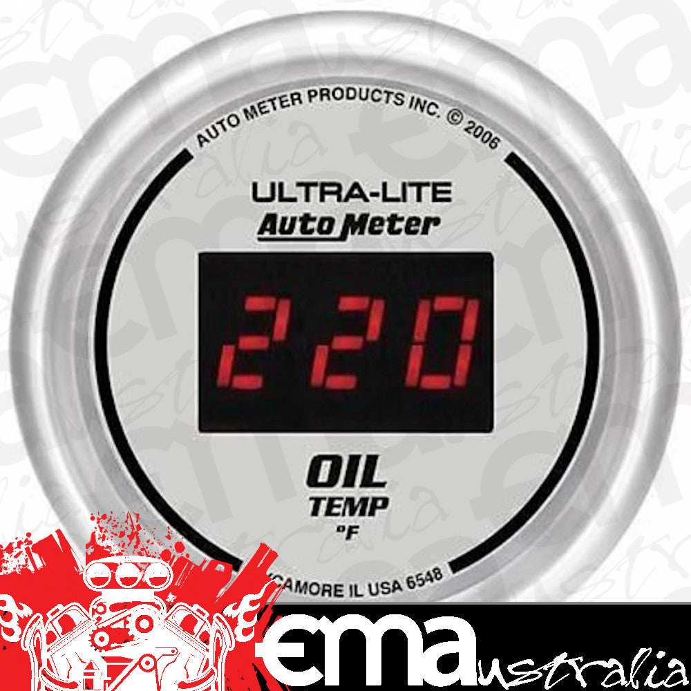 AutoMeter AU6548 Ultra-Lite Digital 2-1/16" Oil Temperature Gauge 0-400¶øF
