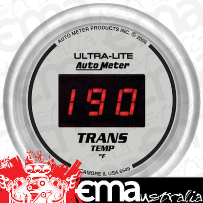 AutoMeter 6549 2-1/16" TRANSMISSION TEMPERATURE, 0-340 F, ULTRA-LITE DIGITAL
