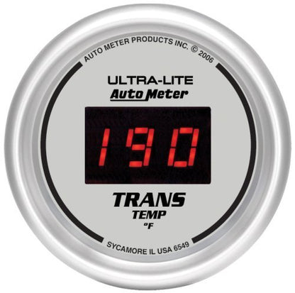 AutoMeter 6549 2-1/16" TRANSMISSION TEMPERATURE, 0-340 F, ULTRA-LITE DIGITAL