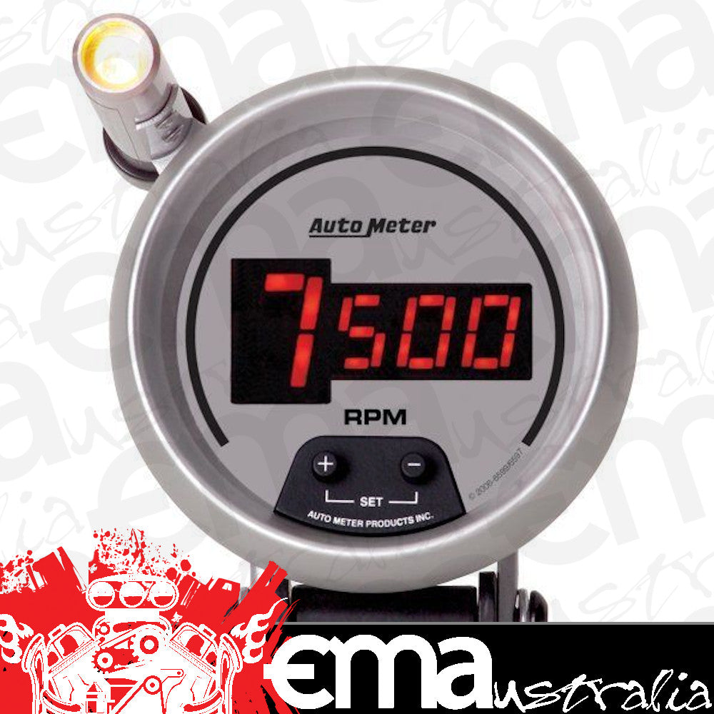 AutoMeter AU6599 Ultra-Lite Digital 3-3/4" Pedestal Mount Tachometer 0-10000 RPM