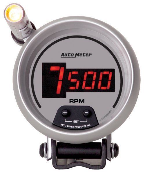AutoMeter AU6599 Ultra-Lite Digital 3-3/4" Pedestal Mount Tachometer 0-10000 RPM