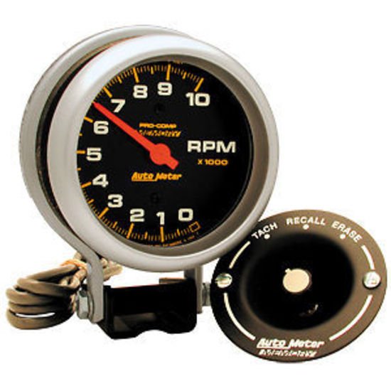 AutoMeter AU6601 Pro-Comp 3-3/4" Pedestal Mount Memory Tachometer 0-10000 RPM