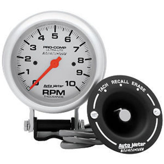 AutoMeter AU6604 Pro-Comp 3-3/4" Pedestal Mount Memory Tachometer 0-10000 RPM
