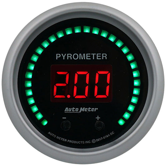 Sport-Comp Series 2CH Pyrometer (EGT) Gauge (2-1/16", Digital, 0-2000¶øF (0-1100¶øC))