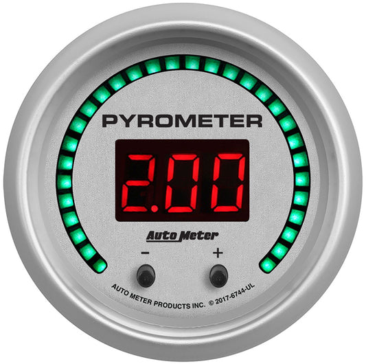 Ultra-Lite Series 2CH Pyrometer (EGT) Gauge (2-1/16", Digital, 0-2000¶øF (0-1100¶øC))