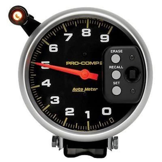 AutoMeter AU6851 Pro-Comp II 5" Memory Tachometer 0-9000RPM W/Shift Light