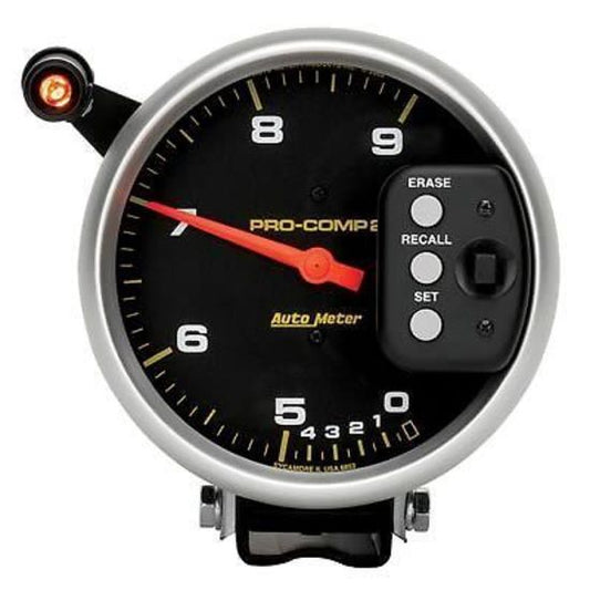 AutoMeter AU6852 Pro-Comp II 5" Memory Tachometer 0-9000RPM W/Shift Light