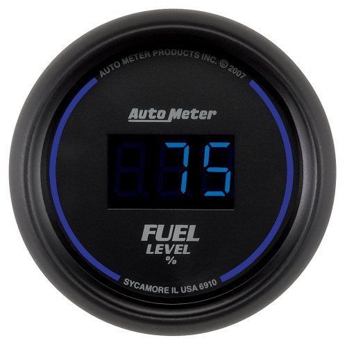 AutoMeter AU6910 Cobalt 2-1/16" Digital Fuel Level Gauge Programmable 0-280 OHMS