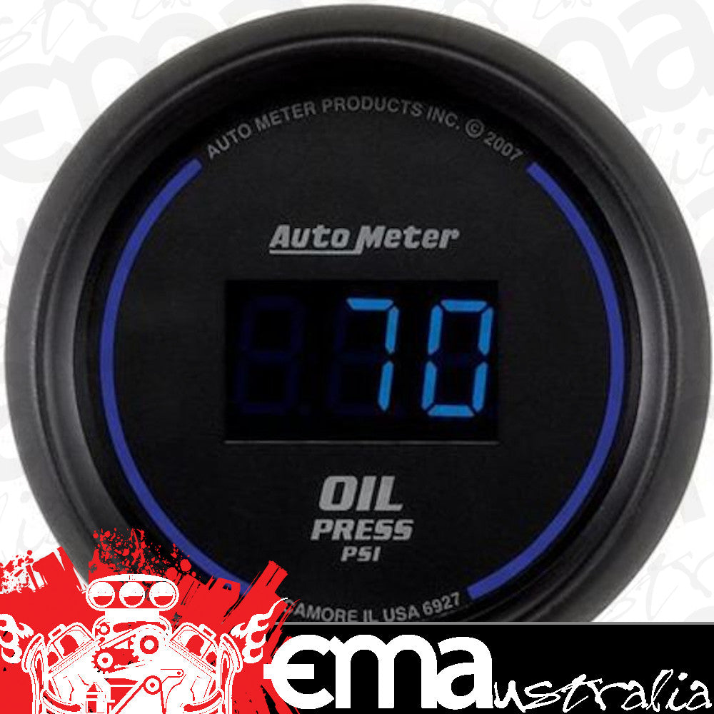 AutoMeter AU6927 Cobalt Digital Oil Pressure Gauge Digital In-Dash 2-1/16" 0-100 PSI