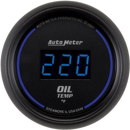 AutoMeter 6948 2-1/16" OIL TEMPERATURE, 0-340 F, COBALT DIGITAL