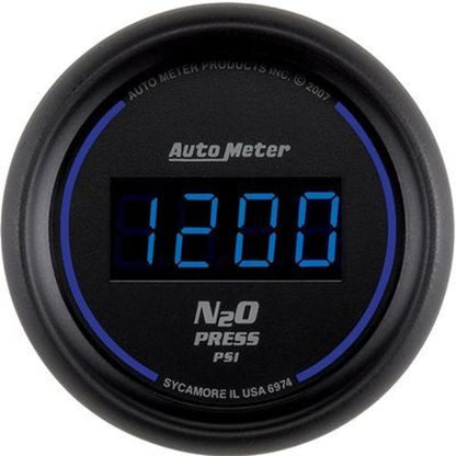 AutoMeter 6974 2-1/16" NITROUS PRESSURE, 0-1600 PSI, COBALT DIGITAL