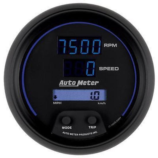 AutoMeter AU6987 Cobalt 3-3/8" Digital Speedo/Tachometer Combo 160MPH/8000RPM