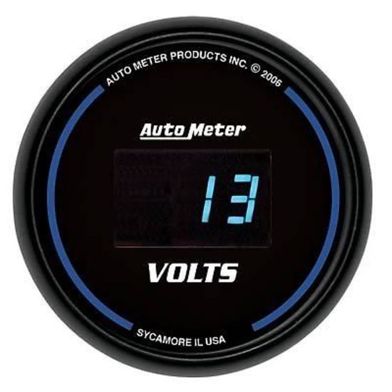 AutoMeter AU6993 Cobalt Digital 2-1/16" Digital In-Dash Voltmeter 8-18 Volts