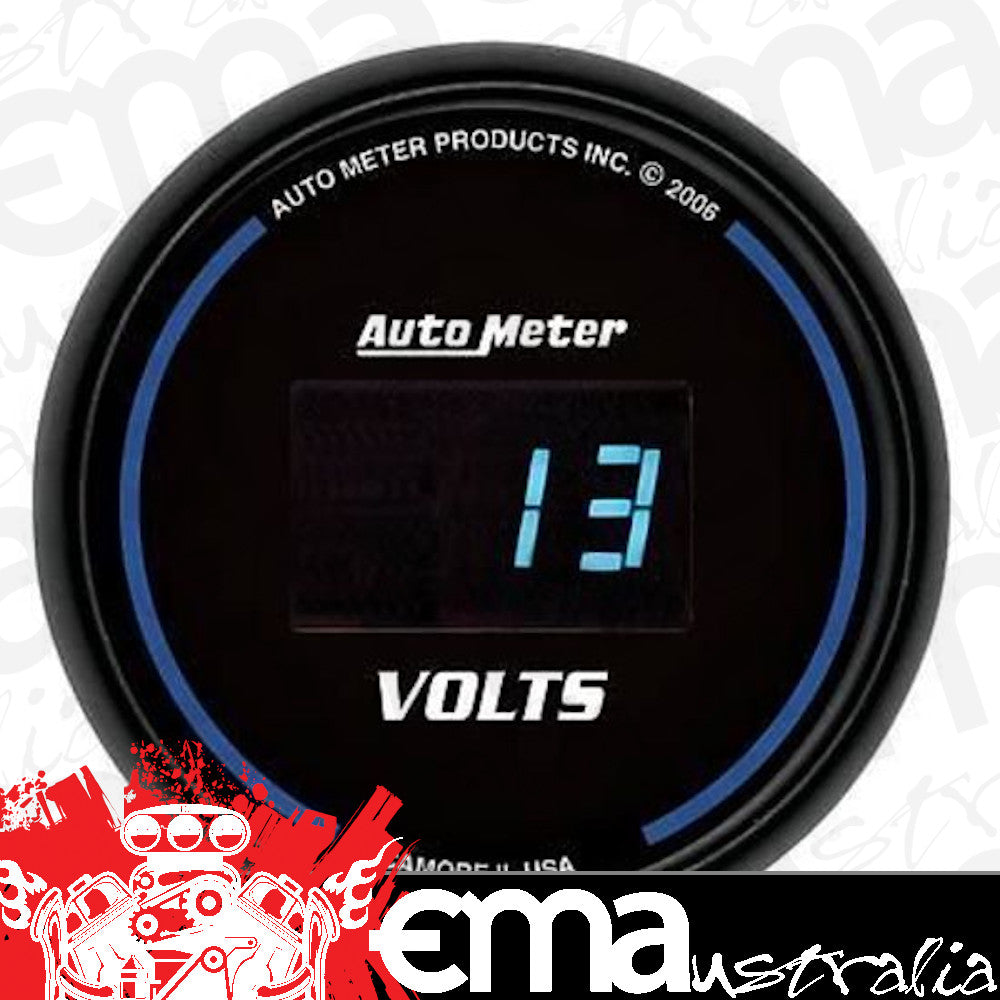 AutoMeter AU6993 Cobalt Digital 2-1/16" Digital In-Dash Voltmeter 8-18 Volts
