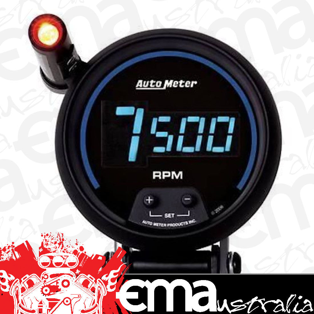 AutoMeter AU6999 Cobalt 3-3/4" Digital Tachometer 0-9 900 RPM W/Shift Light