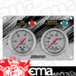 AutoMeter AU7065 Gauge 2-5" /82 Ga Race Panelag Silver Gauge Panel Oil Pressure Water Temperature