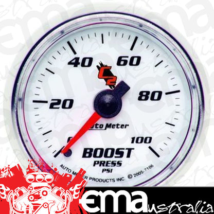 AutoMeter 7106 2-1/16" BOOST, 0-100 PSI, C2