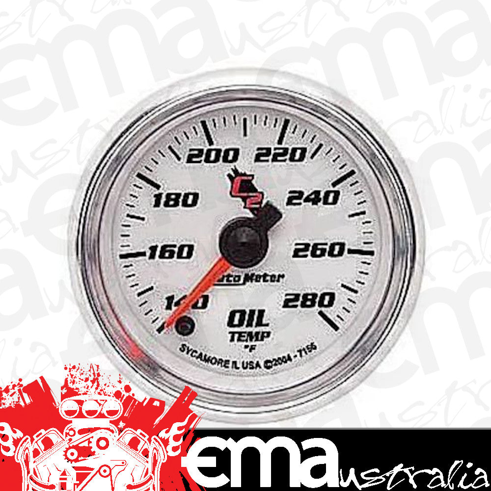 AutoMeter AU7156 C2 Oil Temp Gauge 2-1/6" 140-280