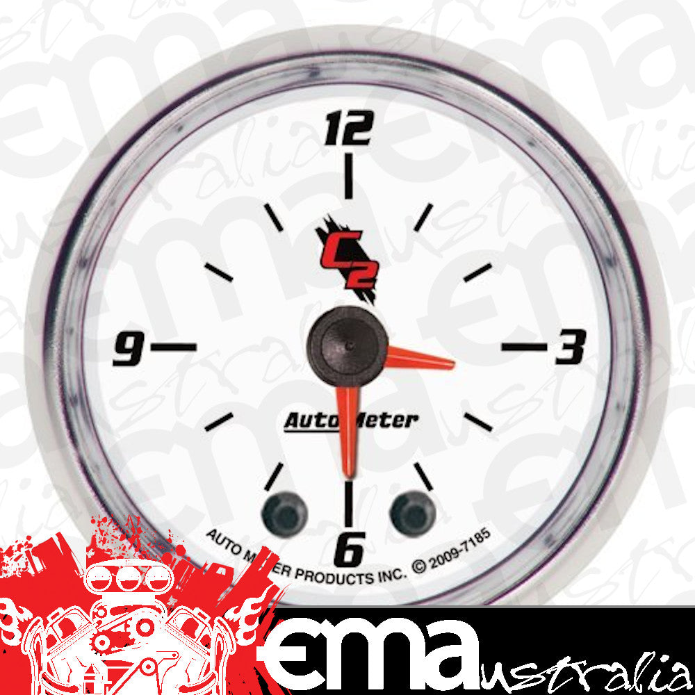 AutoMeter AU7185 C2 Clock 2-1/16" Quartz Movement W/Second Hand