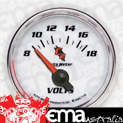 AutoMeter 7192 2-1/16" VOLTMETER, 8-18V, C2