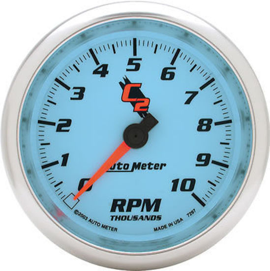 AutoMeter AU7297 C2 3-3/8" Elec In Dash Tachometer 0-10000 RPM