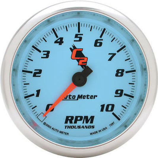 AutoMeter AU7297 C2 3-3/8" Elec In Dash Tachometer 0-10000 RPM