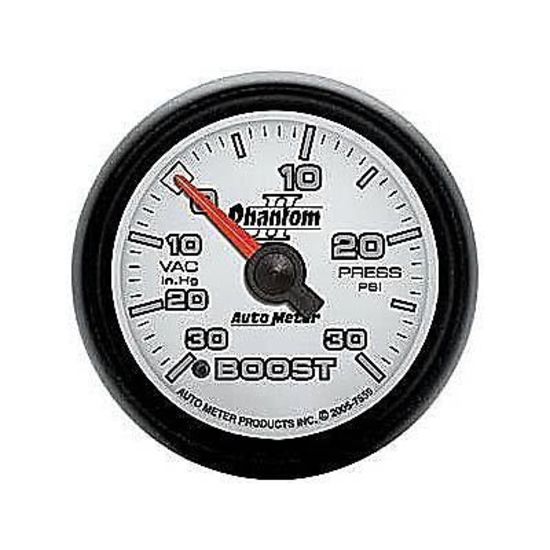 AutoMeter AU7559 Phantom II 2-1/16" Elec Boost - Vacuum Gauge 30 In Hg./30 PSI