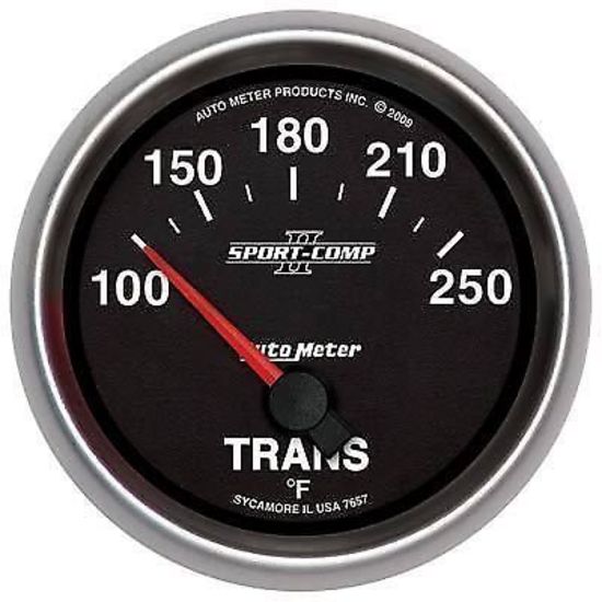 AutoMeter AU7657 Sport-Comp II 2-5/8" Elec Transmission Temp Gauge 100-250¶øF