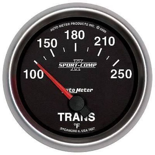 AutoMeter AU7657 Sport-Comp II 2-5/8" Elec Transmission Temp Gauge 100-250¶øF